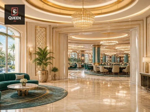 QUEENPH lobby featuring games and sports markets